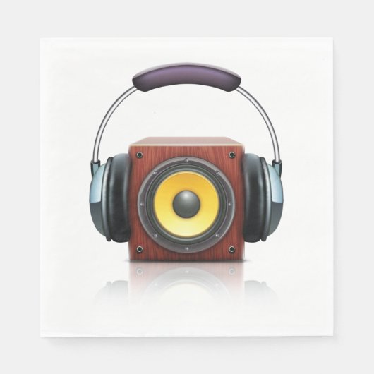 Serviette En Papier Haut-parleurs et écouteurs (Devant)