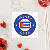 Serviette En Papier Havane Cuba (En situation)