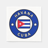 Serviette En Papier Havane Cuba (Devant)