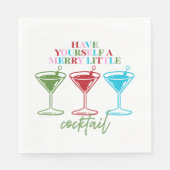 Serviette En Papier Have Yourself A Merry Little Cocktail Bachelorette (Devant)