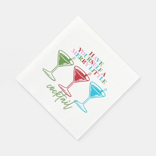 Serviette En Papier Have Yourself A Merry Little Cocktail Bachelorette (Coin)
