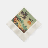 Serviette En Papier Hawaï vintage/tropical (Coin)