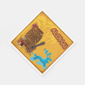 Serviette En Papier Hawaii Aloha Tiki Bar Retro Luau Party (Coin)