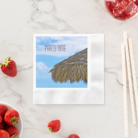 Serviette En Papier Hawaii Luau Party tiki hut (En situation)
