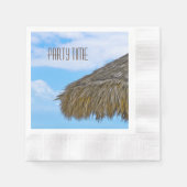 Serviette En Papier Hawaii Luau Party tiki hut (Devant)