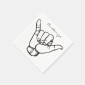 Serviette En Papier Hawaii Shaka Brah Wave Thunder_Cove (Coin)