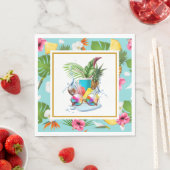Serviette En Papier Hawaiian Luau Party (En situation)