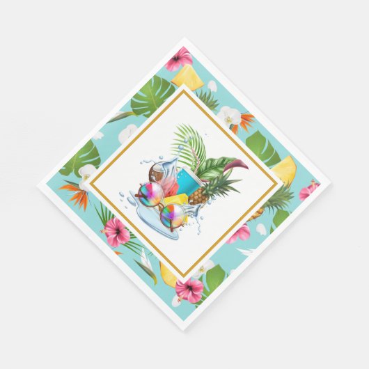 Serviette En Papier Hawaiian Luau Party (Coin)