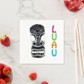 Serviette En Papier Hawaiian Luau Tiki Party Mask (En situation)