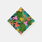 Serviette En Papier Hawaiian Tropical Floral Palm Feuille (Coin)