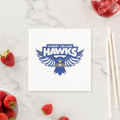 Serviette En Papier Hawks du Hilbert College (En situation)