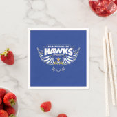 Serviette En Papier Hawks du Hilbert College (En situation)