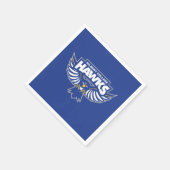 Serviette En Papier Hawks du Hilbert College (Coin)