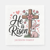 Serviette En Papier He is Risen! Easter Sunday Paper (Devant)