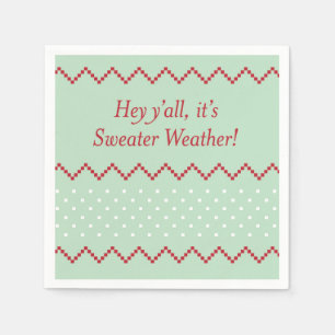 Serviette En Papier Hé vous serviettes de temps de chandail