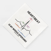 Serviette En Papier Hearbeat Est Mon Modus Operandi Electrocardiogramm (Coin)