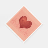 Serviette En Papier Heart Beat (Coin)