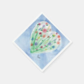 Serviette En Papier Heart Garden - KidsArt pour CHOC (Coin)