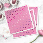 Serviette En Papier Heart on a String Pattern