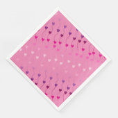 Serviette En Papier Heart on a String Pattern (Coin)
