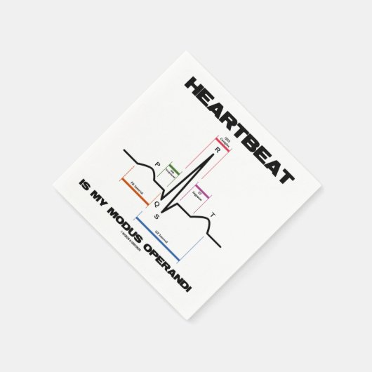 Serviette En Papier Heartbeat Est Mon Modus Operandi Sinus Rhythm (Coin)