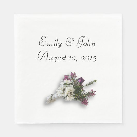 Serviette En Papier Heather et Lace (Devant)