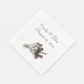 Serviette En Papier Heather et Lace (Coin)