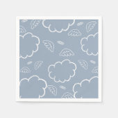 Serviette En Papier  Heavenly Angel Halo Cloud  Blue  Napkins (Devant)
