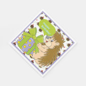 Serviette En Papier Hedgehog Birthday (Coin)