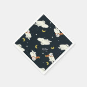 Serviette En Papier Hedwig Motif Clair de Lune (Coin)