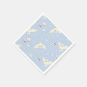 Serviette En Papier Hedwig Owl Post Letters and Books Pattern (Coin)