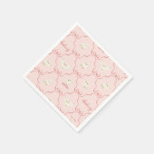 Serviette En Papier Hedwig Pink Ribbon Pattern (Coin)