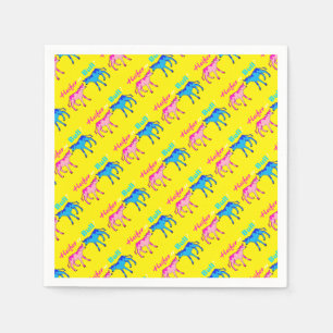 Serviette En Papier Heifer ou Bull Farm Style Genre Révélation