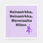 Serviette En Papier Heinasirkka, Menetaalta Hiiten St. Urho Napkins (Devant)