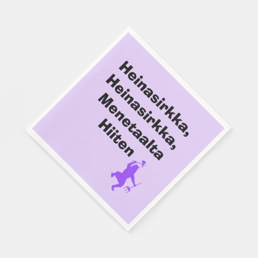 Serviette En Papier Heinasirkka, Menetaalta Hiiten St. Urho Napkins (Coin)