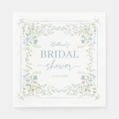 Serviette En Papier Heirloom Hydrangea Bridal Shower Napkins (Devant)