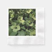 Serviette En Papier Hellébore verte (Devant)