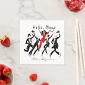 Serviette En Papier Helllo, Garçons (En situation)