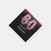 Serviette En Papier Hello 60! - Modern 60th Birthday Woman (Coin)