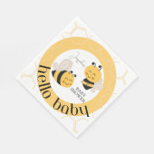 Serviette En Papier Hello Baby Bee : serviettes de Baby shower adorabl (Coin)