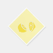 Serviette En Papier Hello Lemon jaune moderne fruit (Coin)