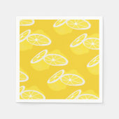 Serviette En Papier Hello Lemon jaune moderne fruit (Devant)