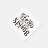 Serviette En Papier Hello Spring Birds (Coin)