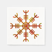 Serviette En Papier Helm Of Awe Ancienne Conception Viking (Devant)