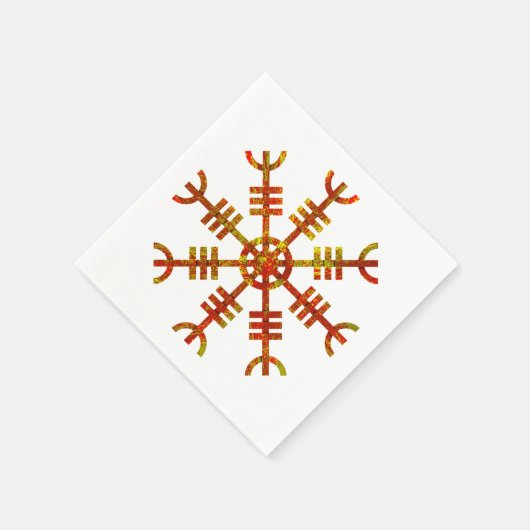 Serviette En Papier Helm Of Awe Ancienne Conception Viking (Coin)