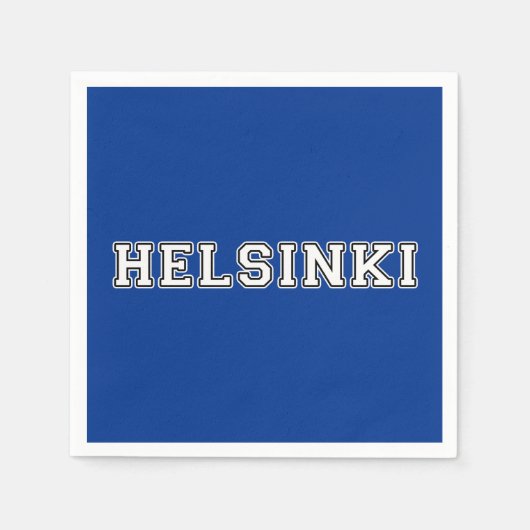 Serviette En Papier Helsinki Finlande (Devant)