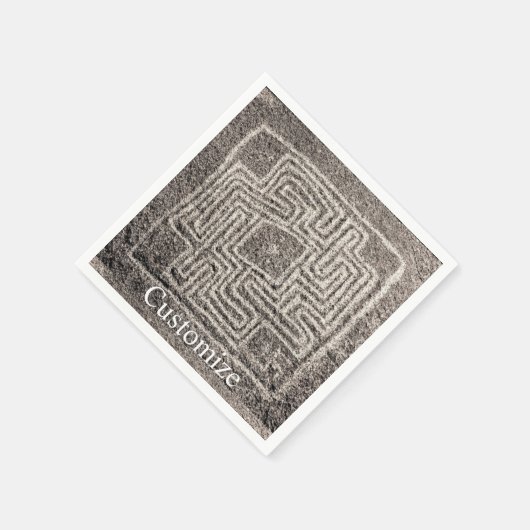 Serviette En Papier Hemet Maze Pierre Thunder_Cove (Coin)