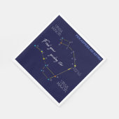 Serviette En Papier Hémisphère Nord Trouver Polaris Star (Coin)