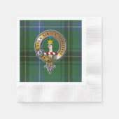 Serviette En Papier Henderson Tartan & Badge (Devant)