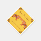 Serviette En Papier Henna Elephant (Coin)